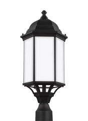 Sevier Collection - Large One Light Outdoor Post Lantern | Finish: Black - 8238751-12
