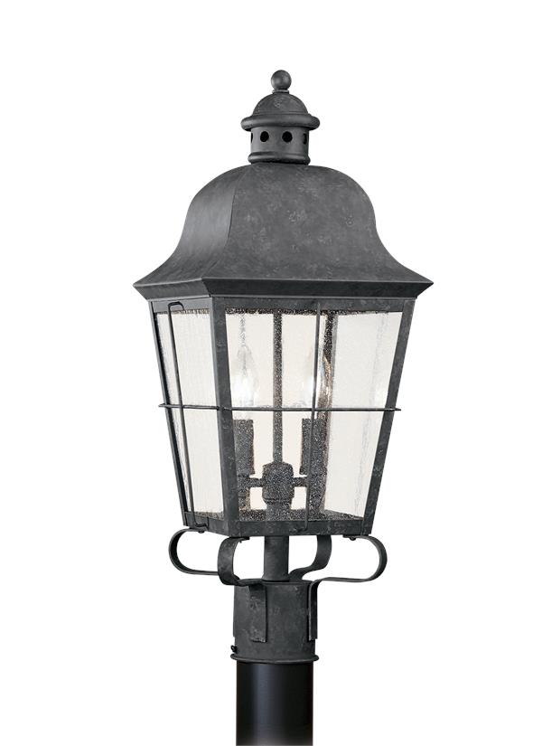 8262EN-46, Two Light Outdoor Post Lantern , Chatham Collection