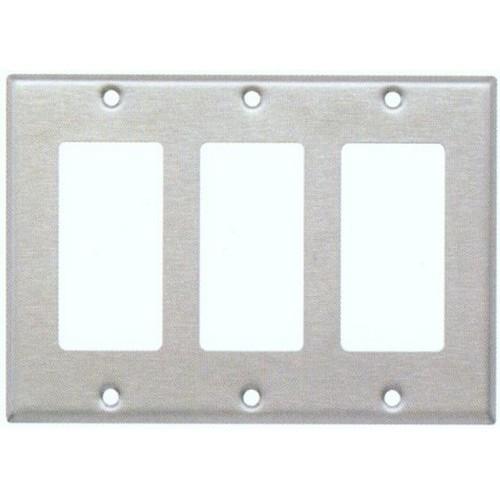 430 Stainless Steel Wall Plates 3 Gang