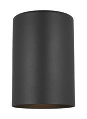 Outdoor Cylinders Collection - Small One Light Outdoor Turtle Friendly Wall Lantern | Finish: Black - 8313801-12/T
