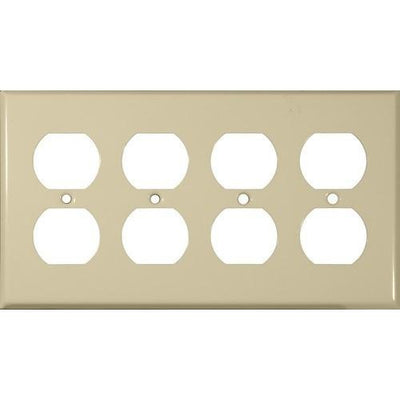 Painted Steel Wall Plates 4 Gang