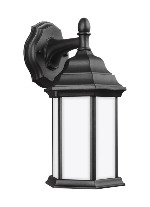 Sevier Collection - Small One Light Downlight Outdoor Wall Lantern | Finish: Black - 8338751-12