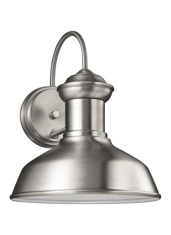 Fredricksburg Collection - Small One Light Outdoor Turtle Friendly Wall Lantern | Finish: Satin Aluminum - 8547701-04/T