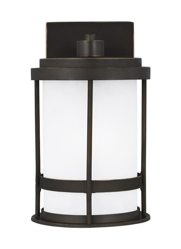 Wilburn Collection - Small One Light Outdoor Wall Lantern | Finish: Antique Bronze - 8590901-71
