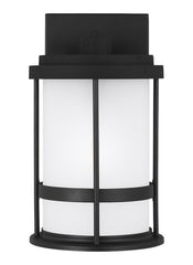 Wilburn Collection - Small One Light Outdoor Wall Lantern | Finish: Black - 8590901D-12