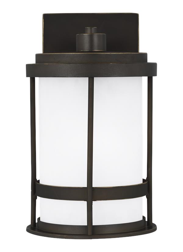 Wilburn Collection - Small One Light Outdoor Wall Lantern | Finish: Antique Bronze - 8590901D-71