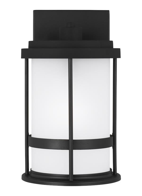 Wilburn Collection - Small One Light Outdoor Wall Lantern | Finish: Black - 8590901DEN3-12