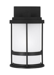 Wilburn Collection - Small One Light Outdoor Wall Lantern | Finish: Black - 8590901EN3-12