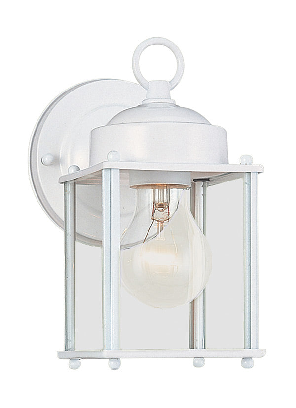New Castle Collection - One Light Outdoor Wall Lantern | Finish: White - 8592-15