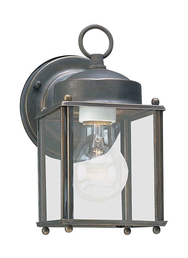 New Castle Collection - One Light Outdoor Wall Lantern | Finish: Antique Bronze - 8592-71