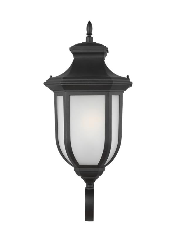 Childress Collection - Large One Light Uplight Outdoor Wall Lantern | Finish: Black - 8736401EN3-12