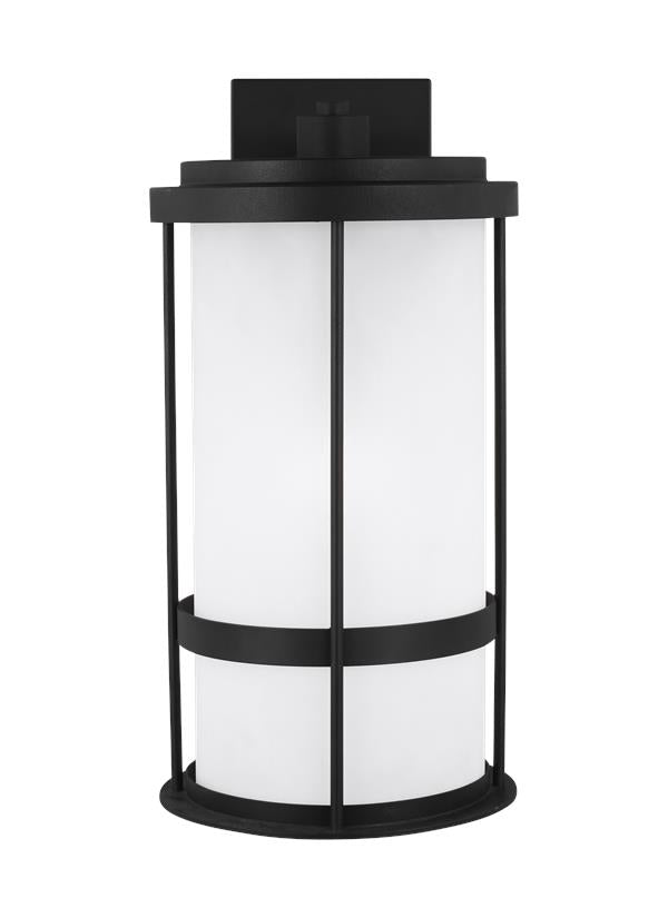 Wilburn Collection - Large One Light Outdoor Wall Lantern | Finish: Black - 8790901-12