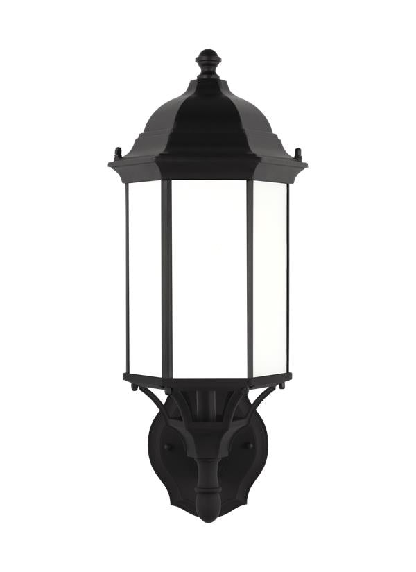 Sevier Collection - Medium One Light Uplight Outdoor Wall Lantern | Finish: Black - 8838751-12