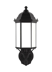 Sevier Collection - Medium One Light Uplight Outdoor Wall Lantern | Finish: Black - 8838751-12