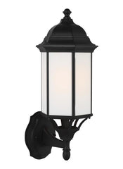 Sevier Collection - Medium One Light Uplight Outdoor Wall Lantern | Finish: Black - 8838751EN3-12