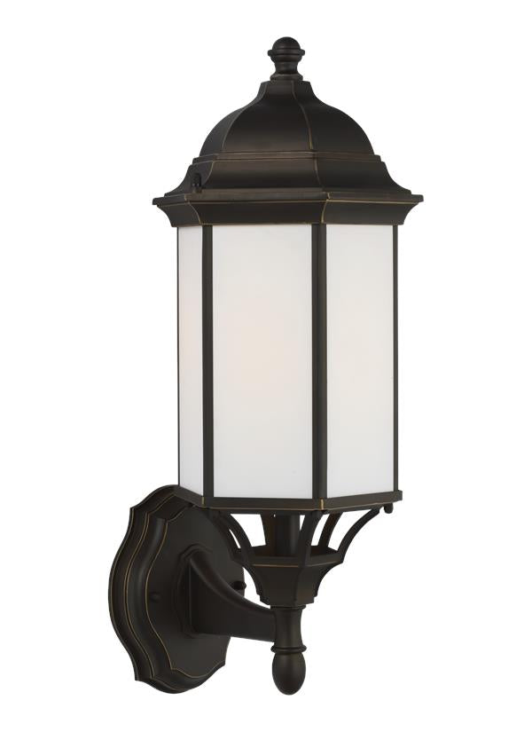 Sevier Collection - Medium One Light Uplight Outdoor Wall Lantern | Finish: Antique Bronze - 8838751EN3-71