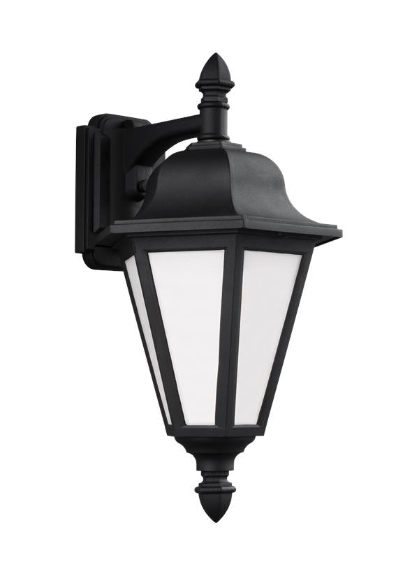 Brentwood Collection - Medium Downlight One Light Outdoor Wall Lantern | Finish: Black - 89825EN3-12