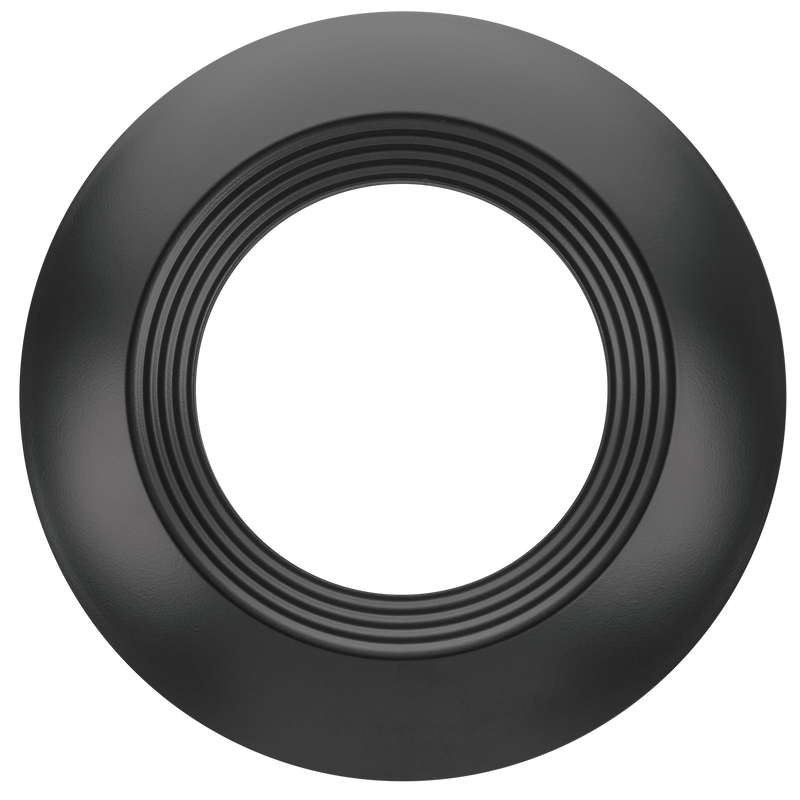 Black Trim for 7.5 Inch Flush Mount Disk Light with TwistFit Mounting System