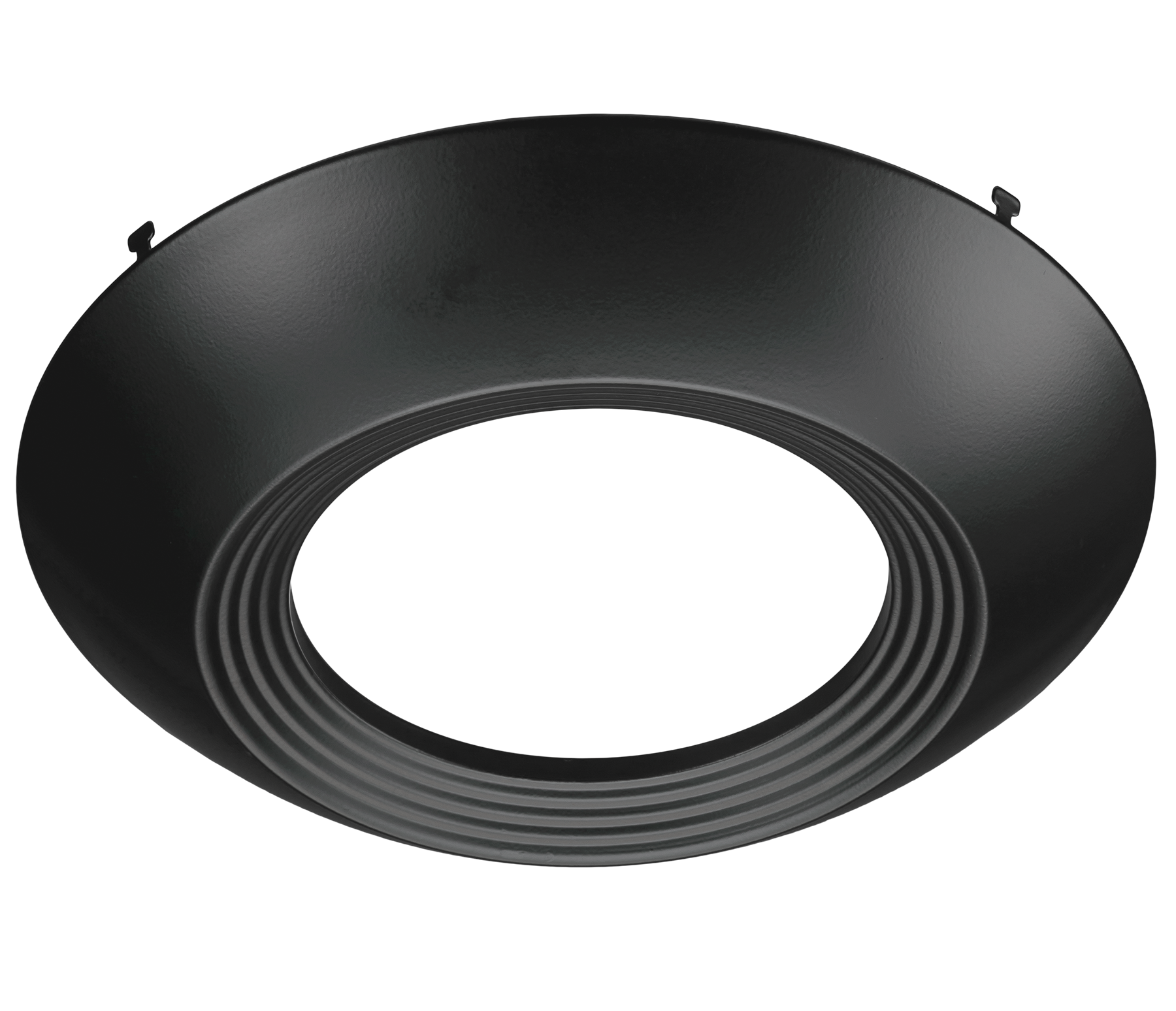 Black Trim for 7.5 Inch Flush Mount Disk Light with TwistFit Mounting System