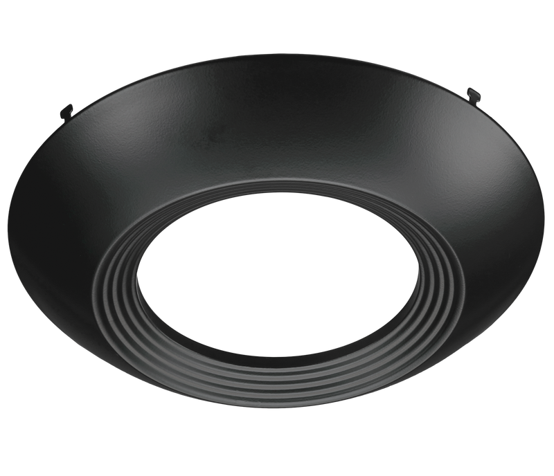 Black Trim for 7.5 Inch Flush Mount Disk Light with TwistFit Mounting System