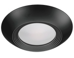 Black Trim for 7.5 Inch Flush Mount Disk Light with TwistFit Mounting System