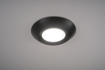 Black Trim for 7.5 Inch Flush Mount Disk Light with TwistFit Mounting System