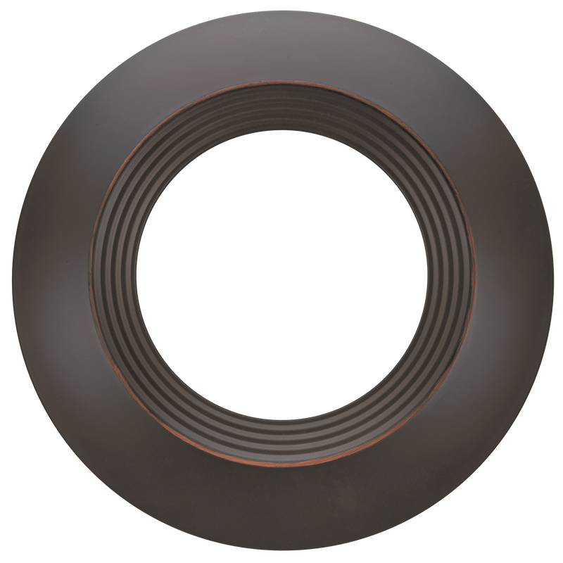 Oil Rubbed Bronze Trim for 7.5 Inch Flush Mount Disk Light with TwistFit Mounting System