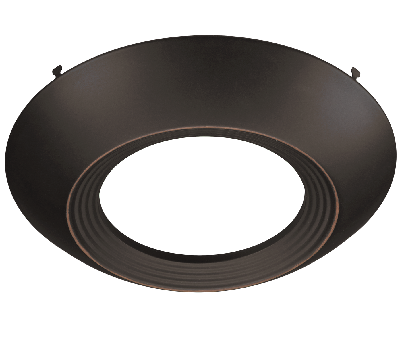 Oil Rubbed Bronze Trim for 7.5 Inch Flush Mount Disk Light with TwistFit Mounting System