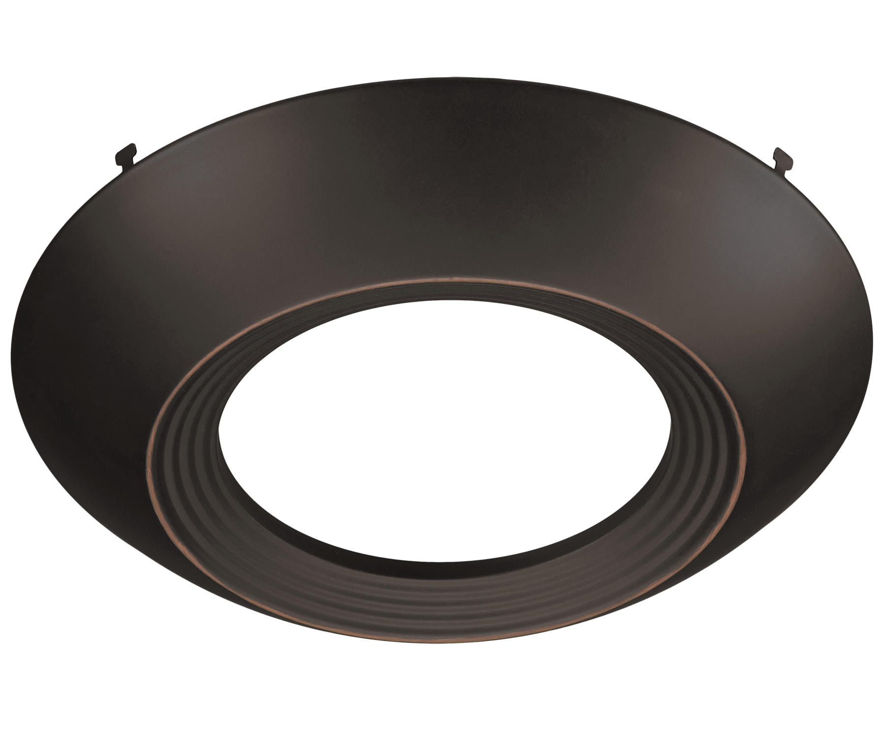 Oil Rubbed Bronze Trim for 7.5 Inch Flush Mount Disk Light with TwistFit Mounting System