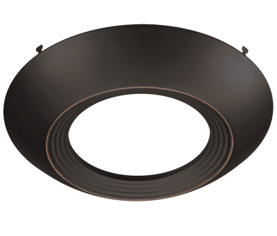 Oil Rubbed Bronze Trim for 7.5 Inch Flush Mount Disk Light with TwistFit Mounting System