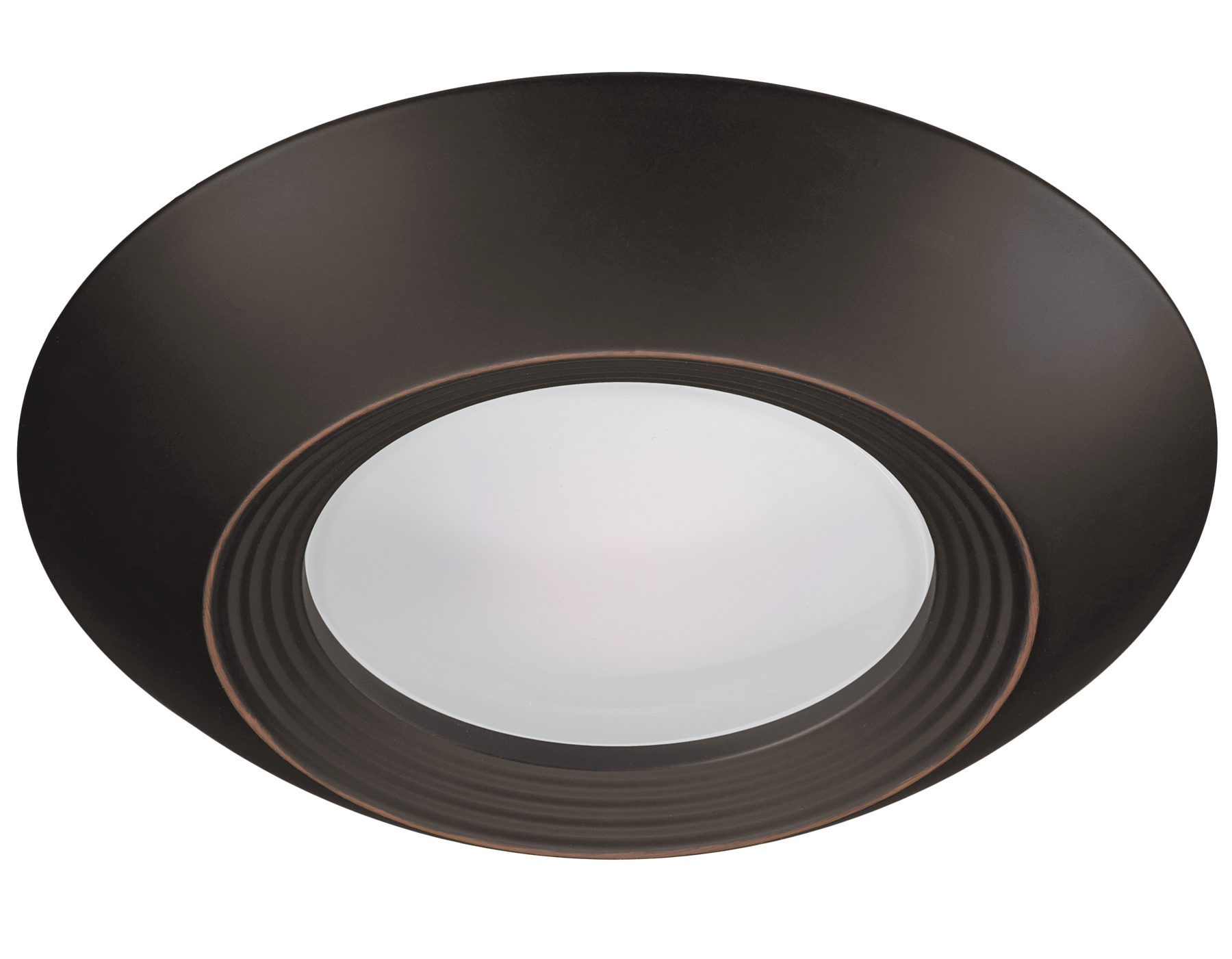 Oil Rubbed Bronze Trim for 7.5 Inch Flush Mount Disk Light with TwistFit Mounting System
