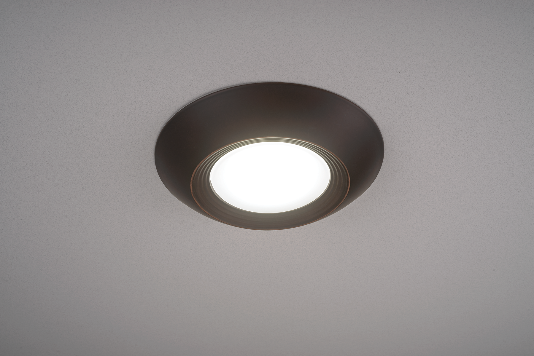 Oil Rubbed Bronze Trim for 7.5 Inch Flush Mount Disk Light with TwistFit Mounting System