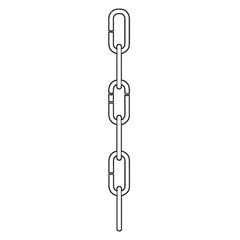 9103-962, Decorative Chain in Brushed Nickel Finish , Replacement Chain Collection