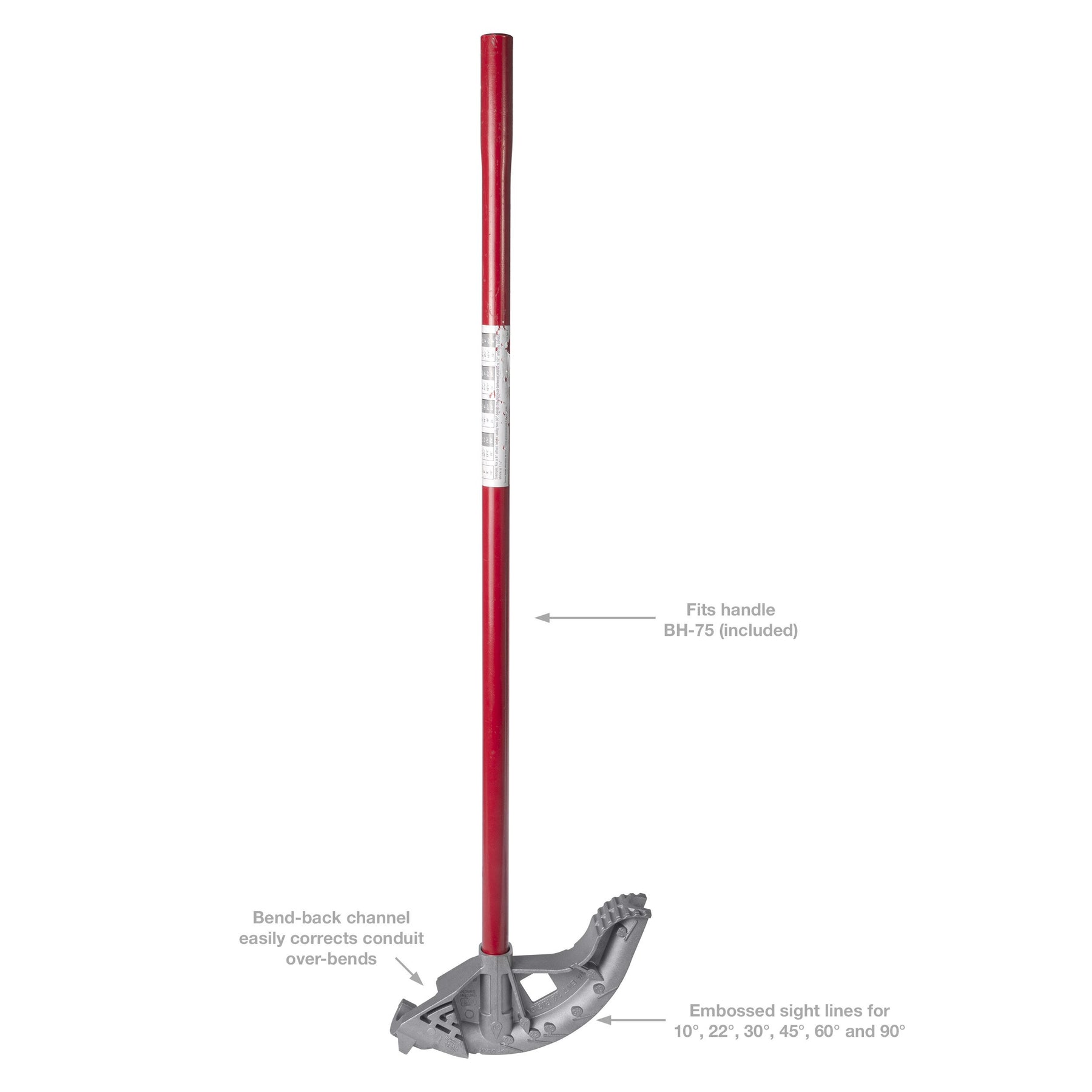 Gardner Bender 961H BigBen Aluminum Bender w/Handle, 3/4" EMT, 1/2" Rigid, IMC; 1/Box