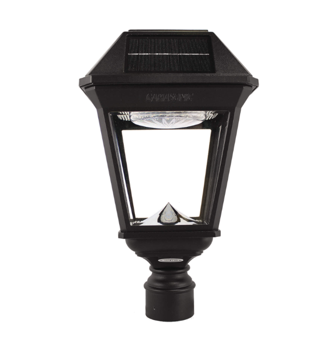 Gama Sonic Imperial III Commercial Solar Post Light, 300 Lumens, CCT Selectable 2700K/6000K