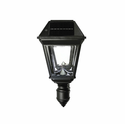 Gama Sonic Imperial III Commercial Solar Double Post Light, 600 Lumens, CCT Selectable 2700K/6000K