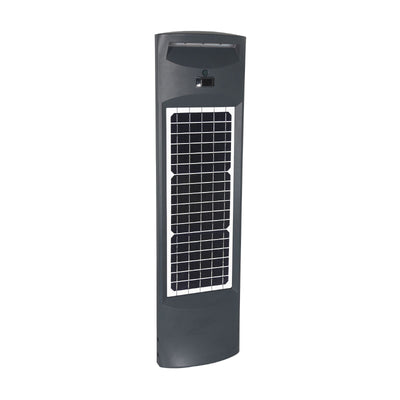 Solar Pillar Commercial Bollard, 500 Lumens, 19W, Grey