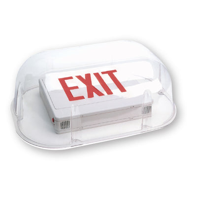 Vandal/Environmental Shield Guard for Exit Signs