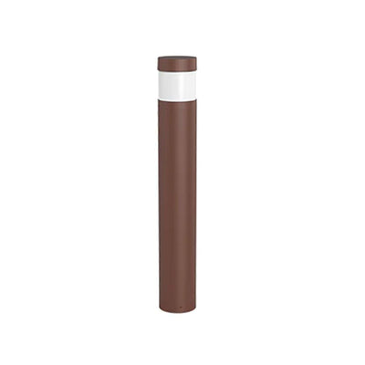 LED 42" Flat Top Bollard, 1496 Lumens, Wattage and CCT Selectable, 120-277V, Cone Reflector, Frosted Lense, Black or Brown Finish