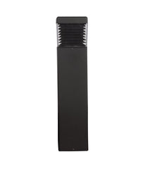 Premium LED Square Bollard w/ Square Louvers, 2089 Lumens, 15W, 120-277V, Bronze, White or Black Finish