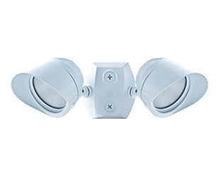 LED Bullet Adjustable Dual Head Flood Light, 2x12W, 120V, White