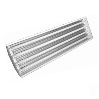 4 Foot Linear High Bay Fixture; 4, 6 or 8 Lamp Positions; LED Ready