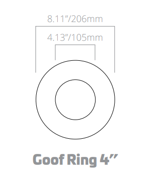 4 Inch Commercial Downlight Retrofit Goof Ring