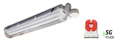 4ft Deep Clear Enclosure 6300 Lumen 3 18W LED 4000K Lamps Included
