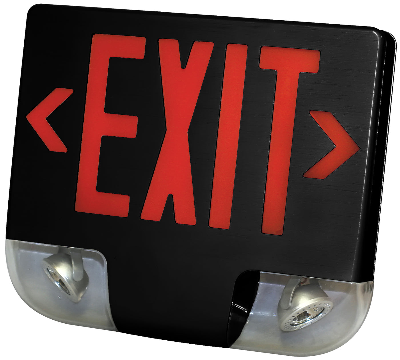 LED Die-Cast White Exit/Emergency Combo, Red or Green