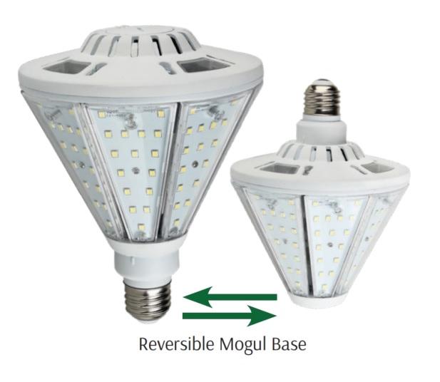 LED Post Top Corn Lamp with Reversable Mogul Base