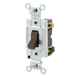 Commercial Spec Double Pole Toggle Switch, 20 Amp, 120/277 Volt, Ivory