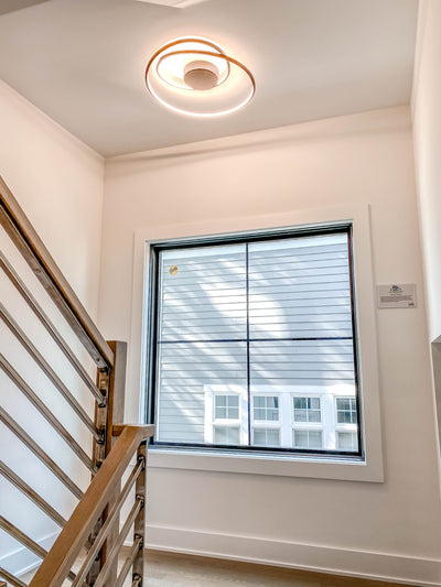 18" Cycle LED Flush Mount, 3,710 Lumens, 53W, 3000K CCT, 120V, Black or Matte Silver Finish