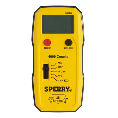 Sperry Instruments DM6260 Digital Multimeter, 7 Function, Autoranging