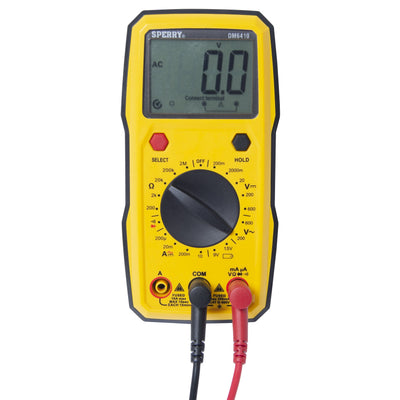 Sperry Instruments DM6410 Digital Multimeter, 8 Function, Manual Ranging